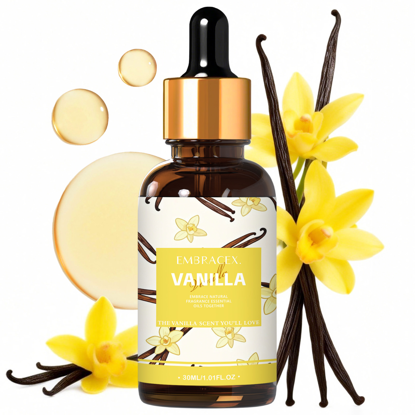 Home Fragrance Oils - 30ml Vanille-Duftöle für Diffusoren, Kerzenherstellung, Geschenk