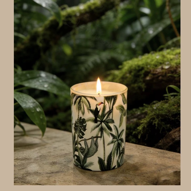 Home Fragrance Jar - Glasgefäß Sojawachs Duftkerze Rauchfrei Aroma Raumduft