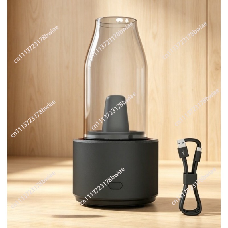 Home Fragrance Jar - Tragbarer Ätherisches-Öl-Wärmer Glas-Aromatherapie-Diffusor Heimisches Indoor-Dufttherapiegerät Hitzebeständiger