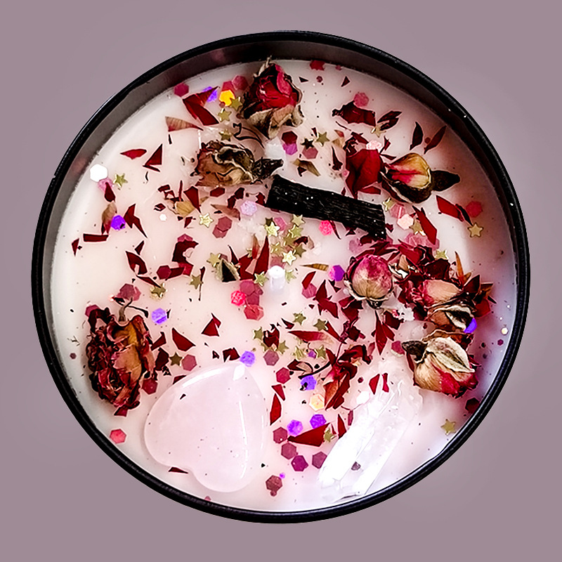Home Fragrance Jar - Handgemachte Kristall-Eisen-Dose, Wachs, Aromatherapie-Kerze, DIY-Duftkerze, Heimdekoration,