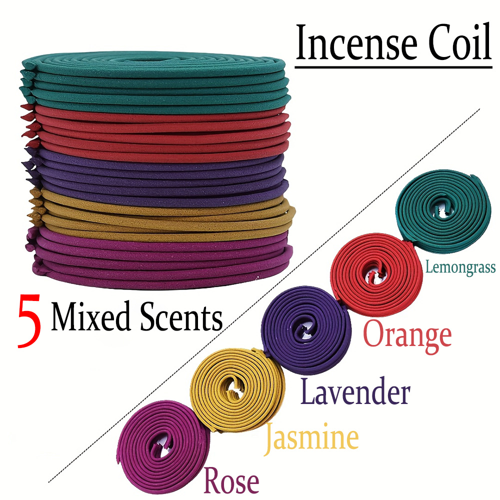 Home Fragrance Scented Candle - Hochwertiges klassisches Spiral-Räucherstäbchen-Set, 6. Handgefertigter Spulen-Räucherstäbchen