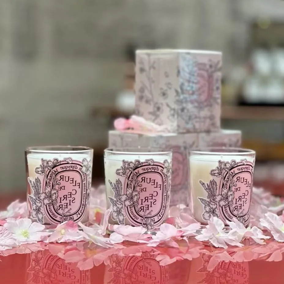 Home Fragrance Scented Candle - Romantische limitierte Diptyques Kerzen Sakura Duft