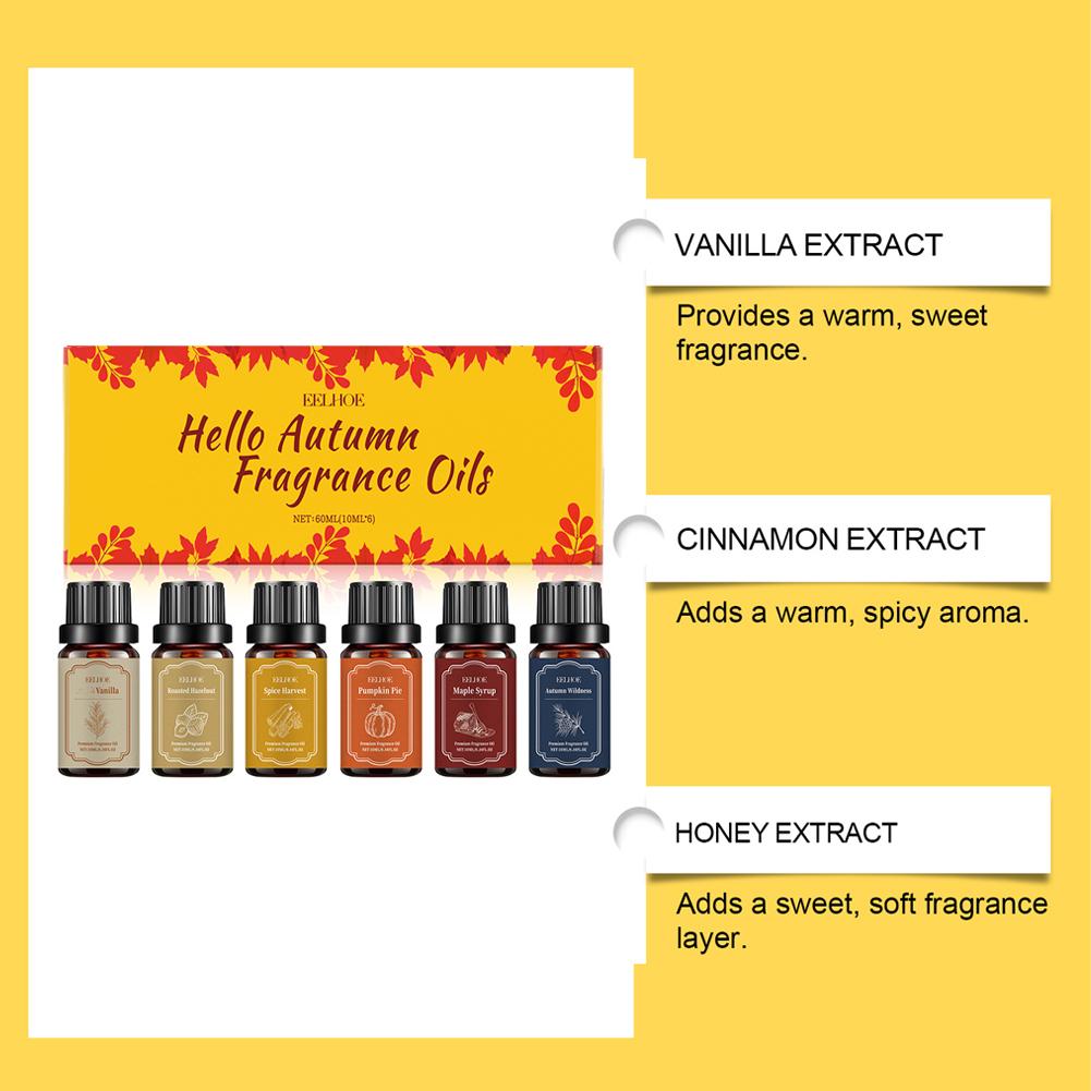 6 x 10 ml Herbstdiffusor-Duftö – Home Fragrance Vanilla Scented Candle Bewertung und Preis