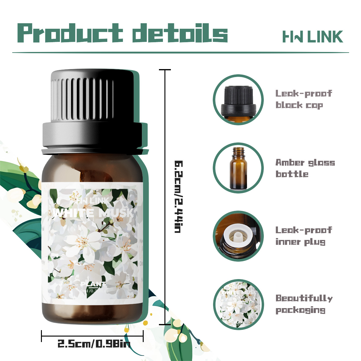 10ml Weißer Moschus Duftöl für – Home Fragrance Oils Bewertung und Preis
